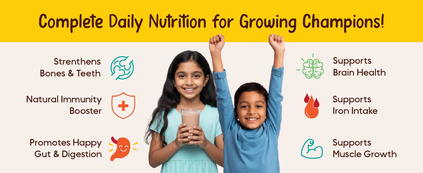 Tiggle Junior Kids Protein Powder Trial Pack, Everyday Chocolate Milk Mix