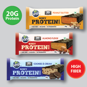 HYP- Lean Sugar Free Protein Bar, Coconut Almond (6x40g) | 10 g Protein per Bar | No Added Sugar | Gluten Free High Protein Bars | No Soy Protein | High Protein Snacks With Zero Preservatives