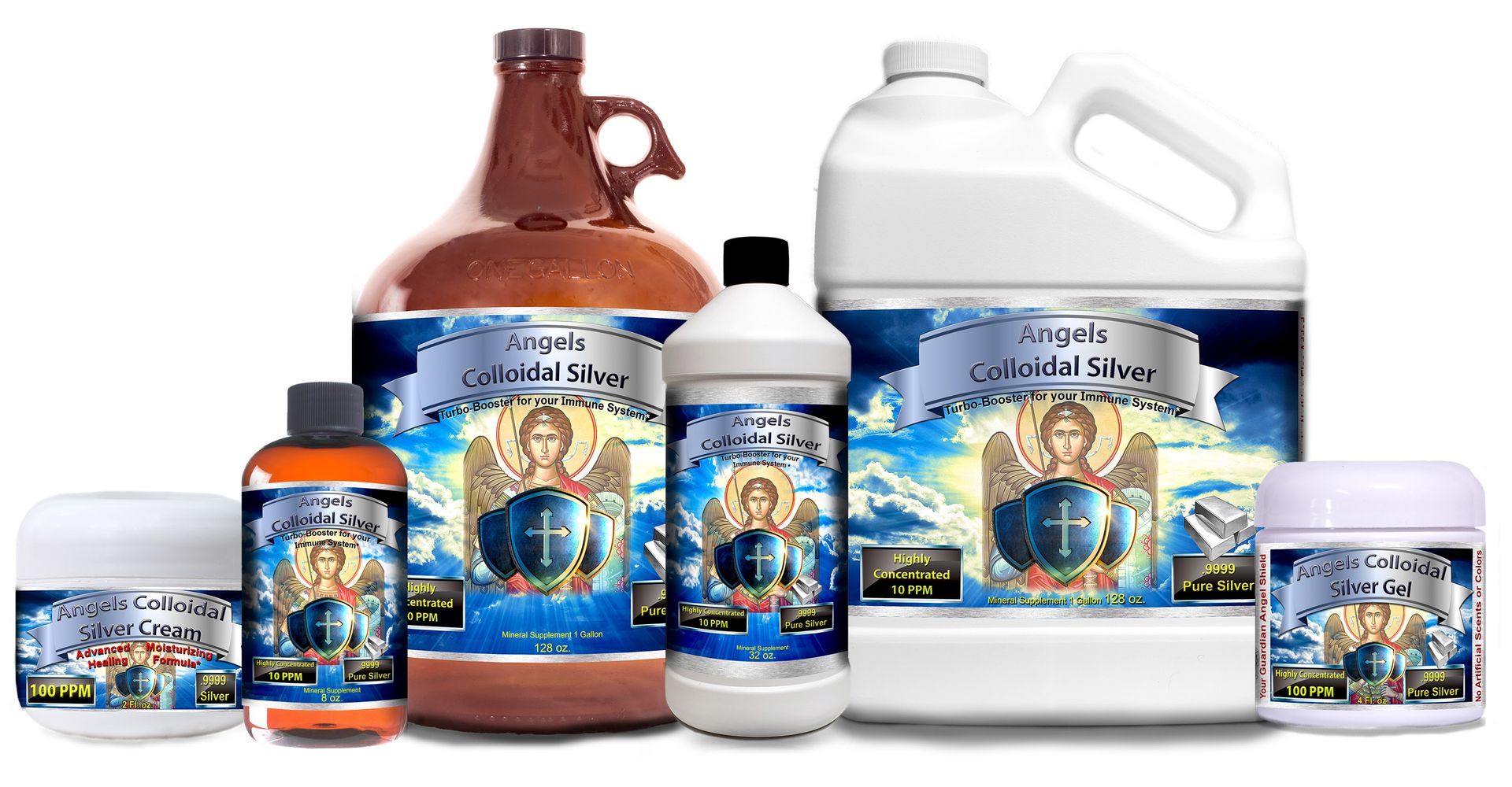 Colloidal Silver Immune Support 10 PPM Nano Liquid (128 fl oz)