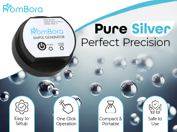Colloidal Silver Generator Kit – 99.99% Pure Silver Wire, TDS Meter, Laser, Jar & Travel Bag – Constant Current Machine for True Nano Particles at Home