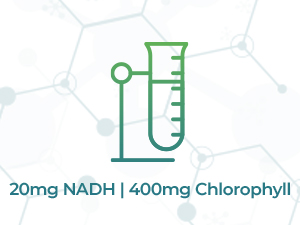 Nootropics Depot NADH + Chlorella vulgaris (Broken Cell) 400mg Capsules | Nicotinamide Adenine Dinucleotide 20mg | Chlorophyll 10mg | Energy, Alertness, Mental Clarity & Healthy Aging, 30 Count