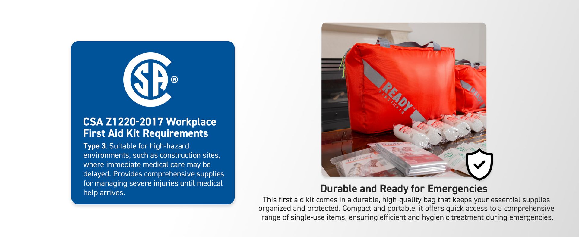 Ready First Aid CSA Type 3 Intermediate First Aid Kit for 26-50 Workers