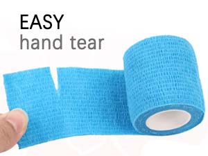 15 Rolls Self Adhesive Bandage Wrap | Non-Woven Self Adherent Vet Wrap Tape, Athletics Elastic Bandage for Sports,Pet Bandage, 5CM x 4.5M Cohesive Bandage Tape for Wrist & Ankle Sprain-Colorful