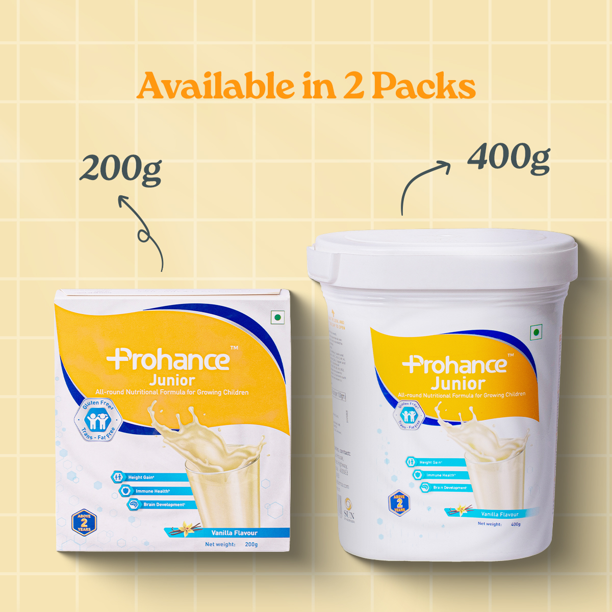 Prohance Junior Vanilla 400G, Powder