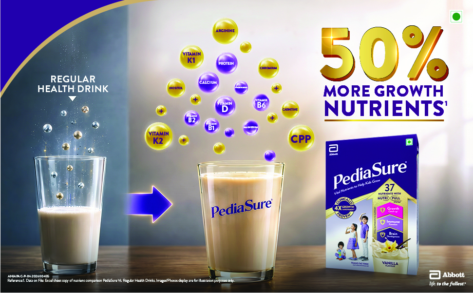 Pediasure Nutritional Drink Powder 1.9 kg, Vanilla, Scientifically Designed Nutrition for Supporting Kids Growth