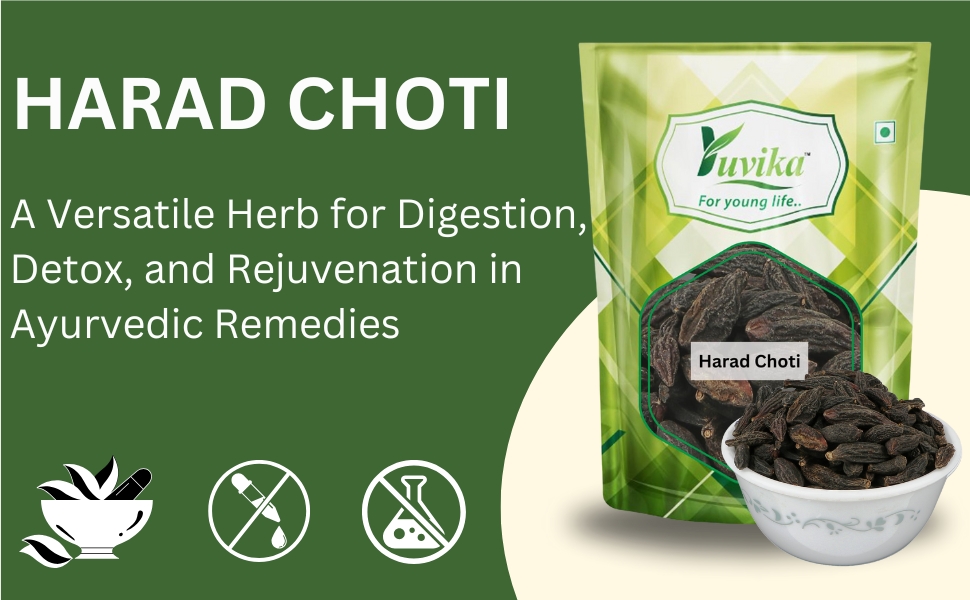YUVIKA Harad Choti - Kali Harad - Black Himej - Terminalia Chebula - Myrobalan 200 Grams