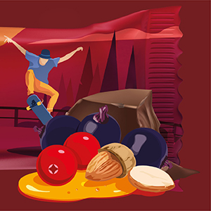 CaliBar 10g Protein Bar - Berry Almond Crispy Bar (Pack of 6) Real Bits of Cranberry & Blackcurrant, Low In Sugar, Sweetened With Honey, Gluten-Free, 4g Fiber, No Preservatives , No Palm oil (40g x 6 Bars)