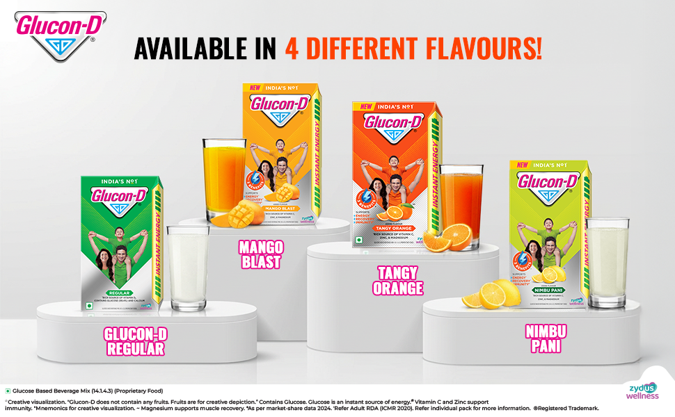 Glucon-D Instant Energy Health Drink Nimbu Pani - 1kg Refill & Glucose Based Beverage Mix - 450 g Carton (Nimbu Pani)