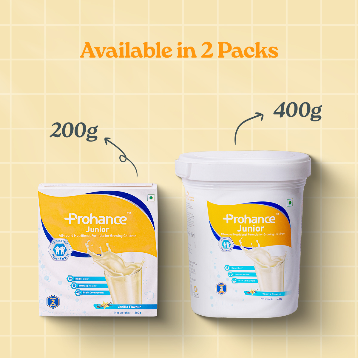 Prohance Junior 200G-All-Round Nutritional Formula Powder For Growing Children(Vanilla)