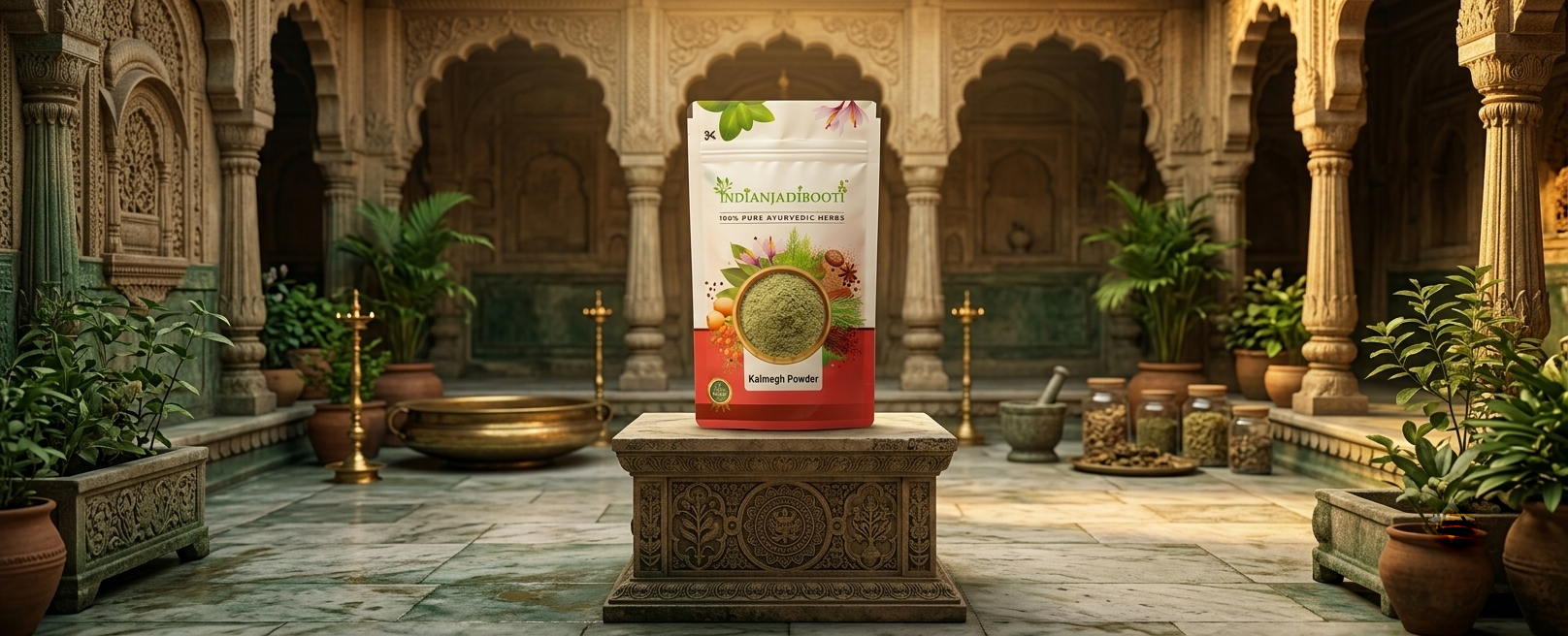 IndianJadiBooti Pure Kalmegh Powder (Andrographis Paniculata) | Traditional Botanical for Liver Harmony, Systemic Detox & Holistic Immunity - 100g