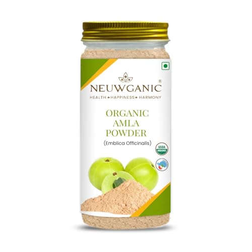 Organic Amla Powder for Eating & Hair Growth | India Organic and Usda Certified | Gooseberry Superfood for Skin Glow, Immunity, Weight Loss & Drinking | 190g - Pack of 1