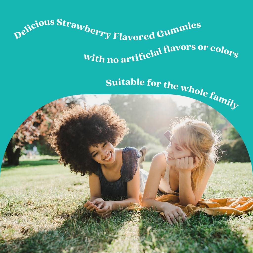 BeLive Biotin Gummies - Skin, Nails & Hair Vitamins with A, C, D, E, B12, Zinc, Folate & Inositol, Biotin Supplement for Anti-Aging, Energy & Collagen Boost, Multivitamin Gummies - Strawberry | 3-Pack 5