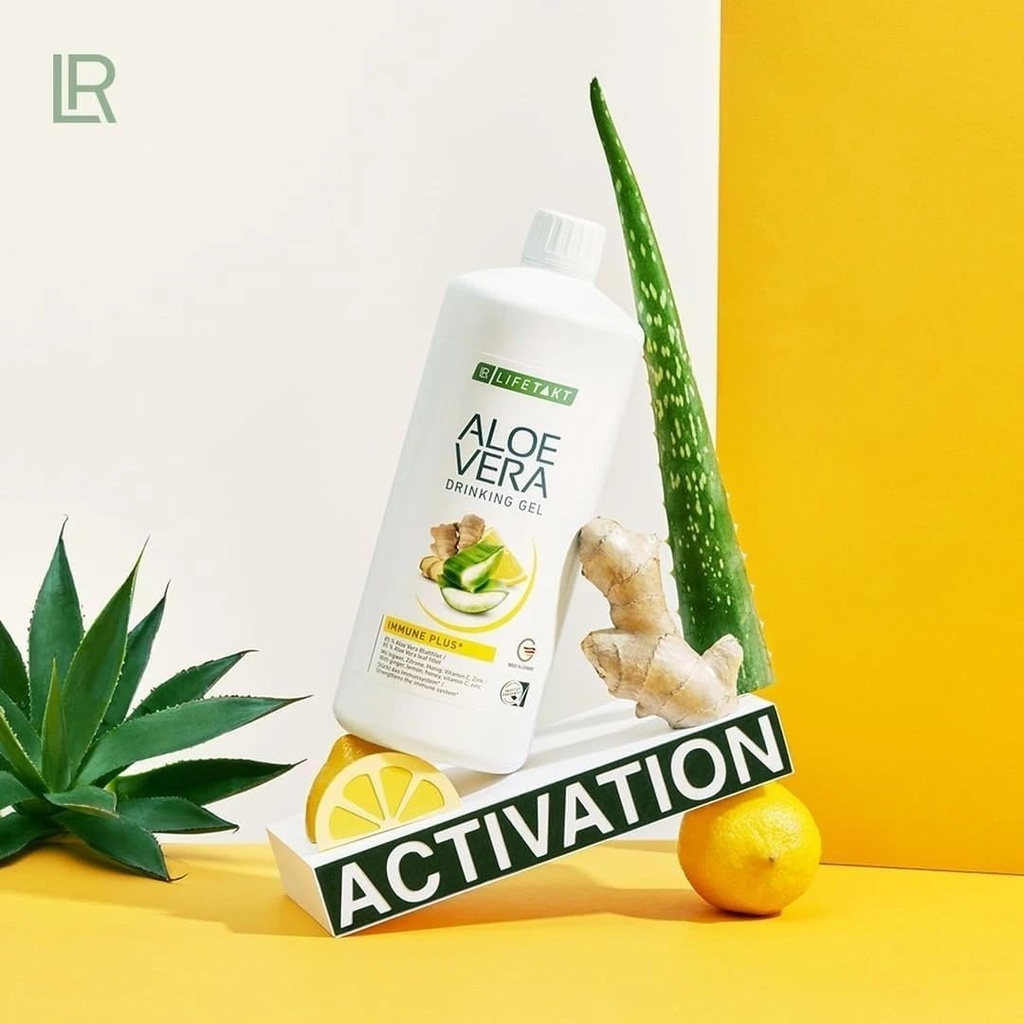 LR Health&Beauty Lifetakt Aloe Vera Drinking Gel Immune Plus Health Care Women Men Drink Every Day Natural Treatment - 1000 ml./33.3 fl.oz 2