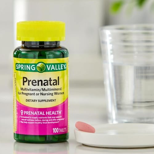 Spring Valley Prenatal Multivitamin/Multimineral for Pregnant and Nursing Women Dietary Supplement Tablets, 100 Count +Sticker, Dri Store. 5