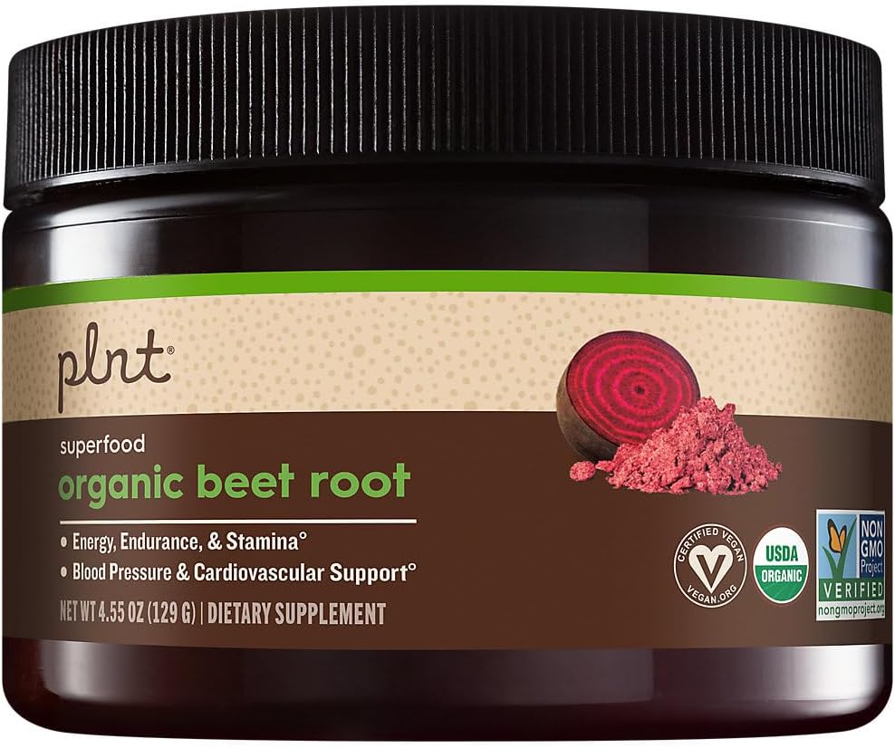 Organic Beet Root Powder a" Superfood - Natural Energy & Healthy Blood Pressure Support (4.55 oz. / 30 Servings) 2