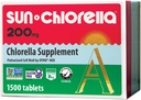 Sun Chlorella 200 mg Green Algae Superfood Supplement - Pulverized Cell Wall - Chlorophyll, CGF, Active B12, Iron, Protein - Non-GMO - 1500 Tablets 2