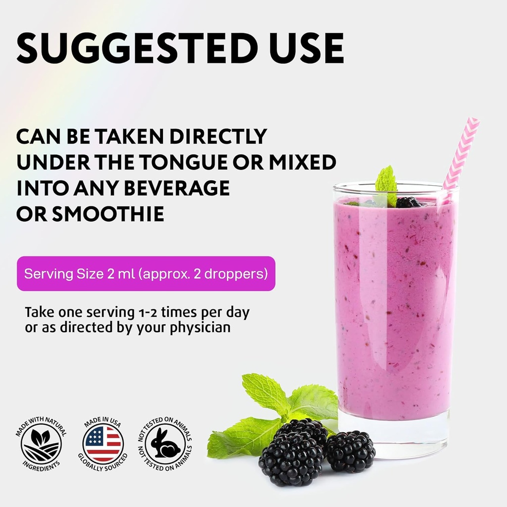 Liquid Biotin for Hair Growth, Skin & Nails - 80,000 mcg Hair Vitamins Drops - Extra Strength Biotin 5000mcg, Collagen, Keratin with Hyaluronic Acid - Multivitamin Supplement for Women & Men - 2 fl oz 5