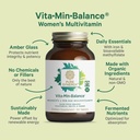 PURE SYNERGY Vita·Min·Balance | Multivitamin for Women with Iron | Women’s Daily Multivitamin Made with Organic Whole Foods | for Balanced Energy and Stress Support (60 Tablets) 4
