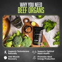 Divisionone Beef Organ Supplement - Primal Blend with Liver, Heart, Kidney, Beef Liver Supplement Grass Fed, Organ Meat Supplements for Humans, Non-GMO, 120 Caps. 4