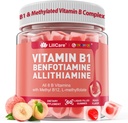 Vitamin B1 & Methylated Vitamin B Complex Gummies - All B Vitamins, Benfotiamine, Thiamine & Inositol, Methylated B1 B2 B6 Multivitamins, L-methylfolate, Methyl B12 for Nerve Cognition Energy, 60 Cts 2