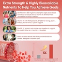 Vitamin B1 & Methylated Vitamin B Complex Gummies - All B Vitamins, Benfotiamine, Thiamine & Inositol, Methylated B1 B2 B6 Multivitamins, L-methylfolate, Methyl B12 for Nerve Cognition Energy, 60 Cts 5