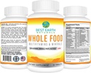 Best Earth Naturals Whole Food Multivitamins & Mineral Vegan Formula with Fruits, Vegetables, Probiotic Blend and More, 30 Count 4
