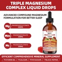 Triple Magnesium Complex 900 mg Liquid, Magnesium Glycinate, Citrate, Malate with Potassium, Calcium, Vitamin B6 for Adults - Vegan, Non-GMO, Gluten Free - 2 Fl Oz 4