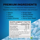 Enzyte® by Vianda Male Enhancement Health Supplement for Blood Flow, Stamina, and Quality, with Asian Ginseng, Ginkgo Biloba, Grape Seed, Horny Goat Weed, Muira Puama - 30 Capsules (3 Pack) 6