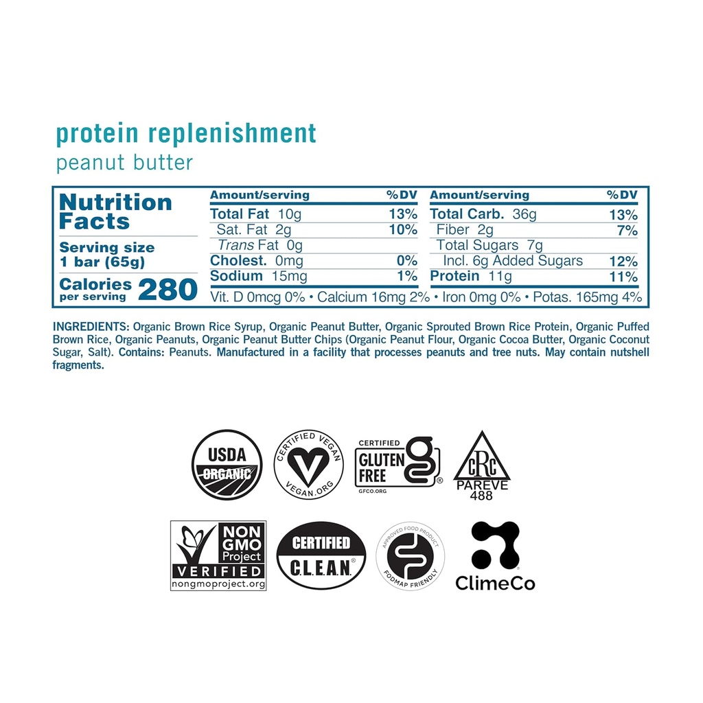 GoMacro MacroBar Organic Vegan Protein Bars - Peanut Butter (2.3 Ounce Bars, 12 Count) 3