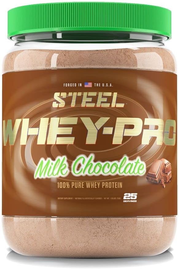 Steel Supplements Whey-Pro | 100% Pure Whey Protein Powder for Men and Women | Vanilla Cream Pie | Muscle Gain & Lean Muscle Recovery | Gluten Free | 1.65 lbs | BCAA 5g | Non-GMO | 25 Servings 6