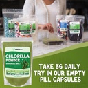 XPRS Nutra Organic Chlorella Powder - Broken Cell Wall Chlorophyll Powder - Chlorella Organic Powder for Immunity - Vegan Friendly Chlorella Powder Organic for Complete Protein (16 Ounce) 6