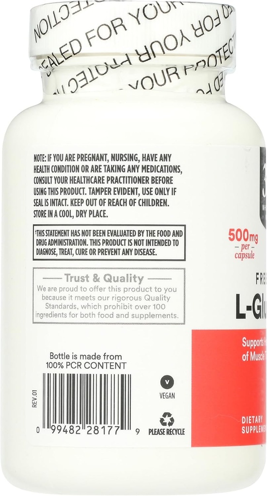 365 by Whole Foods Market, L-Glutamine 500mg, 100 ct 4