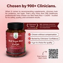 Red Yeast Rice with CoQ10 Supplement - Advanced Healthy Heart & Healthy Cholesterol Levels Formula for Men & Women - Extra Strength Capsule with Red Yeast Rice 1200 mg Capsules with CoQ10-240 Count 5