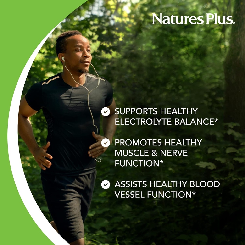 Nature’s Plus Potassium 99 mg, 90 Tablets - Supports Healthy Electrolyte Balance & Overall Well-Being - Gluten Free, Vegetarian - 90 Servings 6