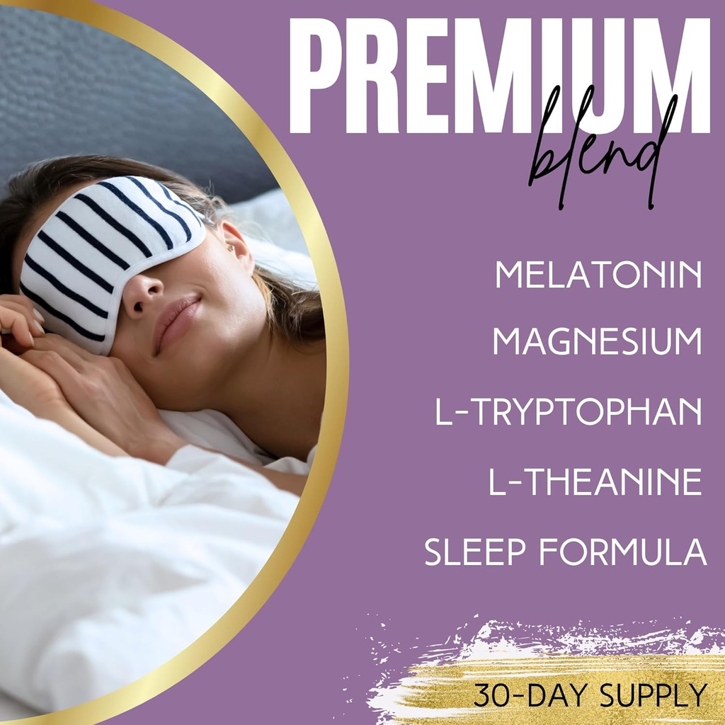 Lumen Naturals Sleep Aid for Adults, Herbal Supplement with Melatonin, Valerian Root, Magnesium, Deep Sleep Support to Promote Calm Deep Sleeping for Better Rest - 60 Capsules 5