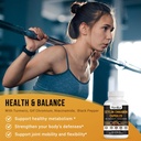 Ceylon Cinnamon Capsules - Made with Chromium GTF, Turmeric, Niacinamide, Black Pepper - Energy, Heart & Metabolism Support - for Men & Women - 120 Vegan Capsules, 2 Month Supply 5