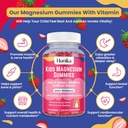 Magnesium Gummies for Kids - Magnesium Citrate + Vitamin B6 & D3 - Great Tasting Kids Magnesium Calm Gummies for Nerve Bone and Muscle Health for Kids Wellness, Vegan Strawberry Flavor 60 Count 5