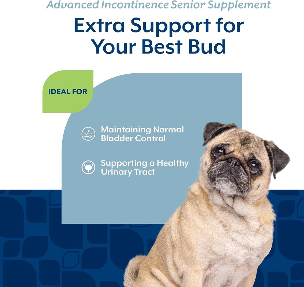 NaturVet Senior Advanced Incontinence Dog Supplement – Helps Support Dog’s Bladder Control, Normal Urination – Includes Synergistic Blend of Botanicals – 60 Ct. Soft Chews 5
