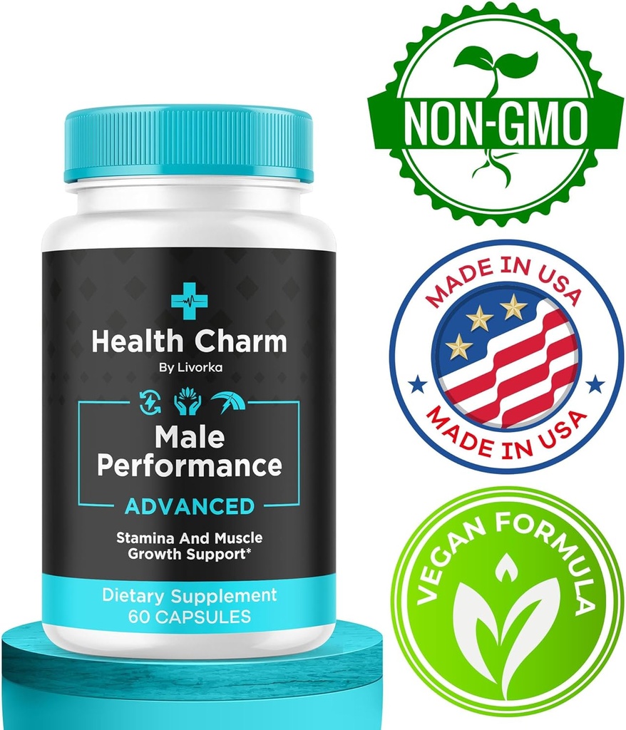 (2 Pack) Health Charm, Health Charm Pills, Health Charm Capsules, Official Health Charm for Men Capsules, Health Charm Supplement Support, HealthCharm All Natural Pastillas, 120 Capsules For 2 Months 4