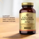 Solgar Calcium Magnesium Plus Zinc, 100 Tablets (Pack of 3) - Promotes Healthy Bones and Teeth - Supports Nerve & Muscle Function - Non-GMO, Vegan, Gluten Free, Dairy Free, Kosher - 100 Total Servings 6