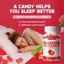 Magnesium Glycinate Gummies 1000mg with L-Threonate,Chelated Magnesium Potassium Complex Supplement with VitD, B6, CoQ10, Calcium,Supports for Memory, Calm, Mood - 180 Gummies Strawberry 6