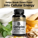 Windmill Natural Vitamins B Complex (100% Daily Value), Boost Energy Production and Promote Metabolism, 100 Tablets, 100 Servings 4