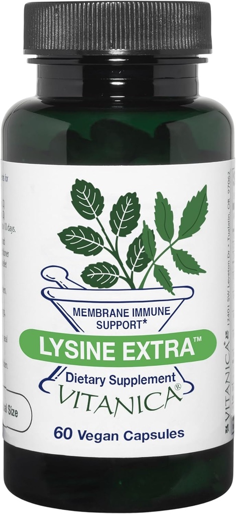 Vitanica Lysine Extra, Immune System Support, Vegan, 60 Capsules 2