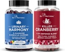 Urinary Tract Supplement Duo, Killer Cranberry Capsules & Urinary Harmony Gummies - UT Defense blends, D-mannose & Hibiscus + Cranberry, Pine Bark, Propolis & Vitamin D, Clinical Strength Ingredients 2
