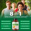 Zazzee USDA Organic Milk Thistle Extract Capsules and Extra Strength 8-in-1 Immune Support Capsules 6