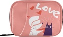 Dog and Cat in Love Pill Box 7 Day Pill Case Travel Pill Organizer Bag with Zipper Portable Weekly Case Compact Size for Vitamin Supplement Holder 2