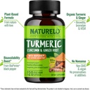 NATURELO Turmeric Curcumin - BioPerine for Better Absorption - Black Pepper, Ginger Root, Curcuminoids - Plant-Based Joint Discomfort Support - 120 Vegan Capsules (Pack of 2) 3