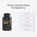 Livingood Daily Apple Cider Vinegar Capsules with The Mother (1500mg) - ACV Pills with Probiotics & Potassium for Women & Men - Supports Gut Health, Digestion, Appetite & Weight - Vegan, 90 Capsules 5