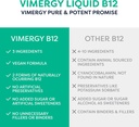 Vimergy Organic Liquid Vitamin B12 Supplement 2500 mcg, Methylcobalamin & Adenosylcobalamin Fast-Absorbing Energy Support USDA Organic, Vegan, Non-GMO B12 Vitamins for Women & Men 115 Serving (115 mL) 5