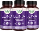 Nested Naturals Luna Herbal Sleep Supplement with Melatonin, Valerian Root, Chamomile | 180 Vegan Capsules (3-Pack) - 60 Capsules Per Bottle 2